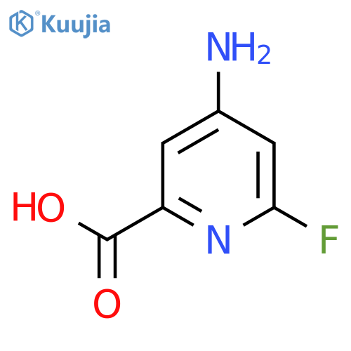 4-Amino-6-fluoropyridine-2-carboxylic acid structure
