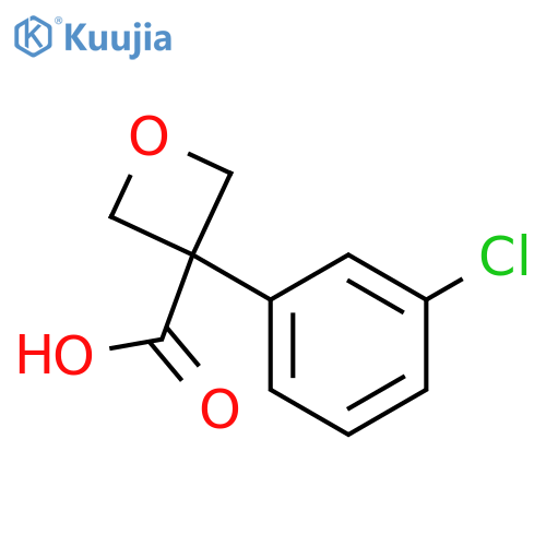 3-(3-Chlorophenyl)oxetane-3-carboxylic acid structure