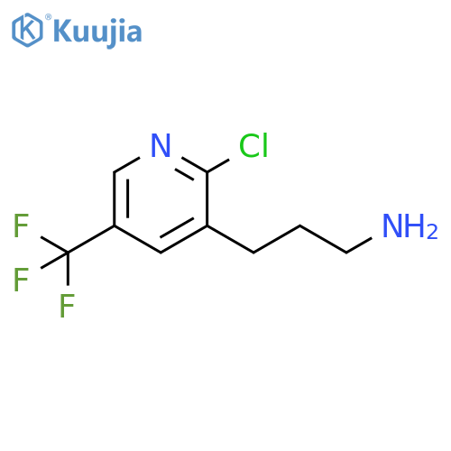 3-2-chloro-5-(trifluoromethyl)pyridin-3-ylpropan-1-amine structure
