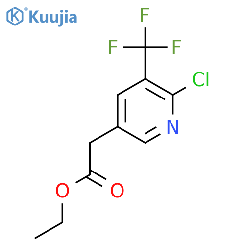 Ethyl [6-chloro-5-(trifluoromethyl)pyridin-3-YL]acetate structure