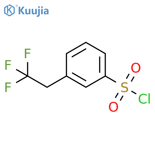 3-(2,2,2-trifluoroethyl)benzene-1-sulfonyl chloride structure