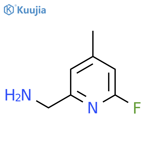 (6-fluoro-4-methylpyridin-2-yl)methanamine structure