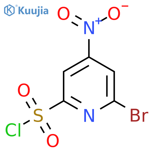6-Bromo-4-nitropyridine-2-sulfonyl chloride structure
