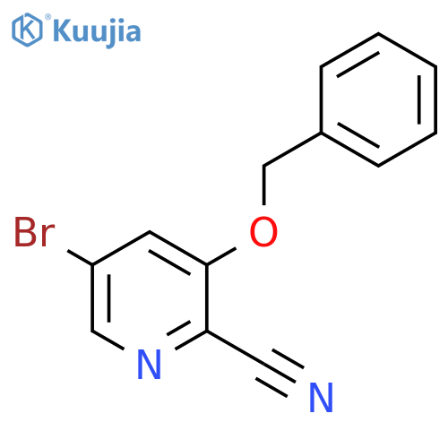 3-(BENZYLOXY)-5-BROMOPICOLINONITRILE structure