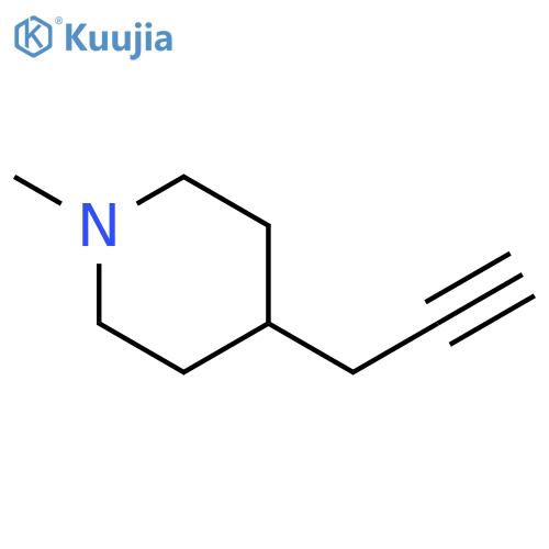 1-methyl-4-(prop-2-yn-1-yl)piperidine structure