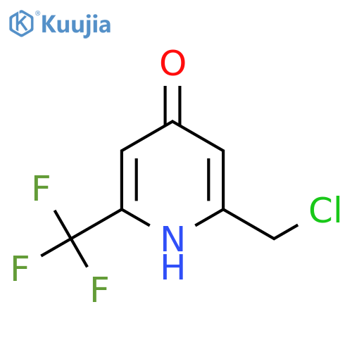 2-(Chloromethyl)-6-(trifluoromethyl)pyridin-4-OL structure