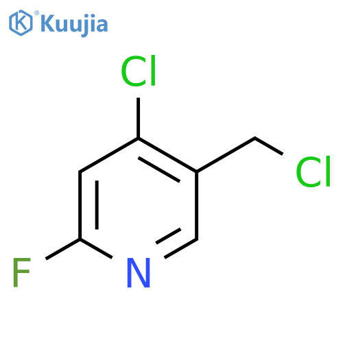4-Chloro-5-(chloromethyl)-2-fluoropyridine structure