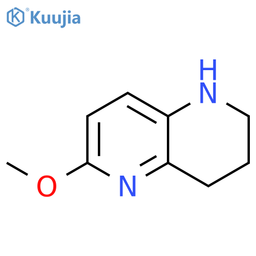 6-Methoxy-1,2,3,4-tetrahydro-1,5-naphthyridine structure
