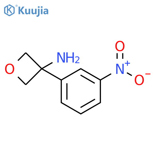 3-(3-nitrophenyl)oxetan-3-amine structure