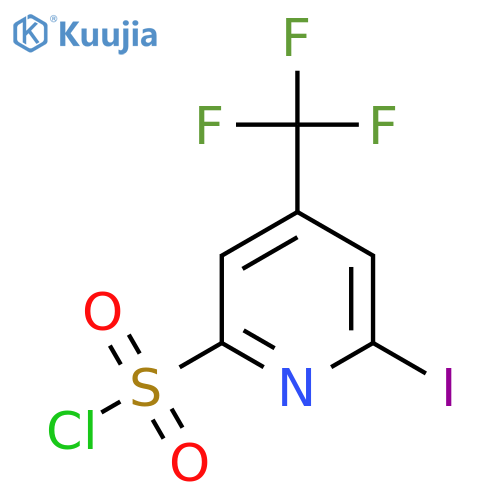 6-Iodo-4-(trifluoromethyl)pyridine-2-sulfonyl chloride structure