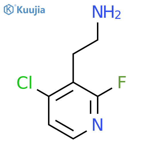 2-(4-chloro-2-fluoropyridin-3-yl)ethan-1-amine structure