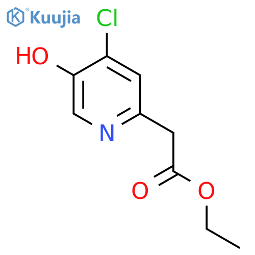 Ethyl (4-chloro-5-hydroxypyridin-2-YL)acetate structure