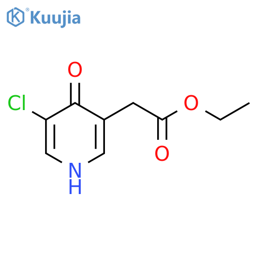 Ethyl (5-chloro-4-hydroxypyridin-3-YL)acetate structure