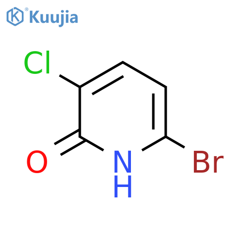 6-Bromo-3-chloropyridin-2-OL structure