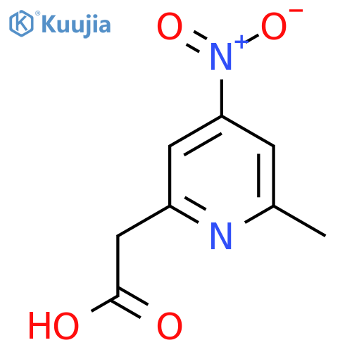(6-Methyl-4-nitropyridin-2-YL)acetic acid structure