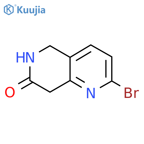 2-Bromo-5,8-dihydro-1,6-naphthyridin-7(6H)-one structure