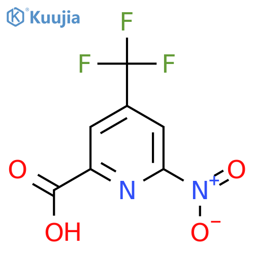 6-Nitro-4-(trifluoromethyl)pyridine-2-carboxylic acid structure