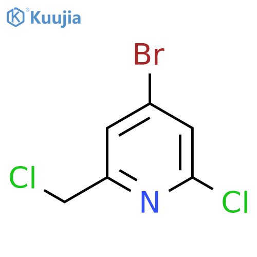 4-Bromo-2-chloro-6-(chloromethyl)pyridine structure