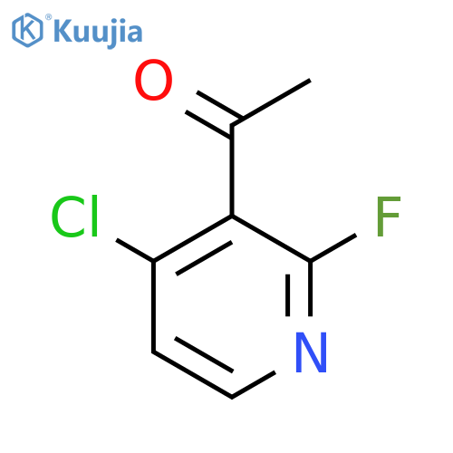 1-(4-chloro-2-fluoropyridin-3-yl)ethan-1-one structure