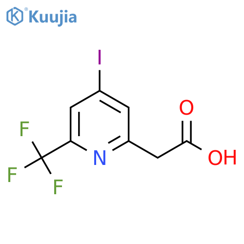 [4-Iodo-6-(trifluoromethyl)pyridin-2-YL]acetic acid structure