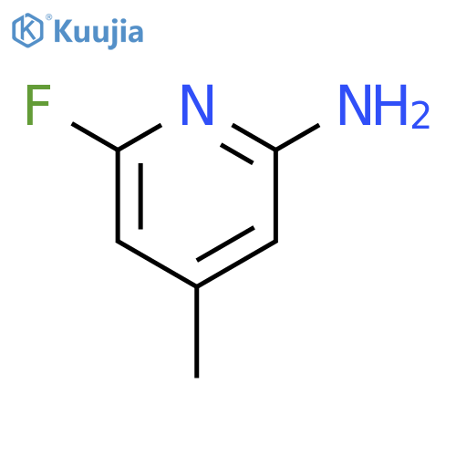 6-fluoro-4-methyl-pyridin-2-amine structure