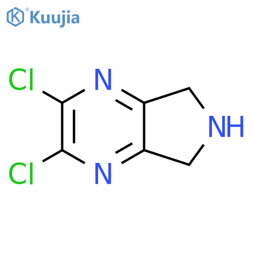 2,3-dichloro-6,7-dihydro-5H-pyrrolo[3,4-b]pyrazine structure