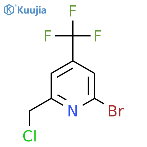 2-Bromo-6-(chloromethyl)-4-(trifluoromethyl)pyridine structure