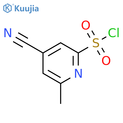 4-CYANO-6-METHYLPYRIDINE-2-SULFONYL CHLORIDE structure