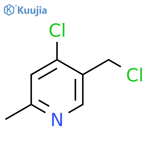 4-Chloro-5-(chloromethyl)-2-methylpyridine structure