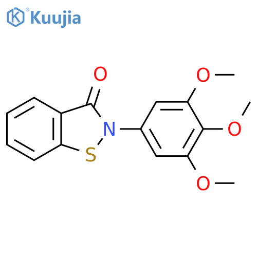 1,2-Benzisothiazol-3(2H)-one, 2-(3,4,5-trimethoxyphenyl)- structure