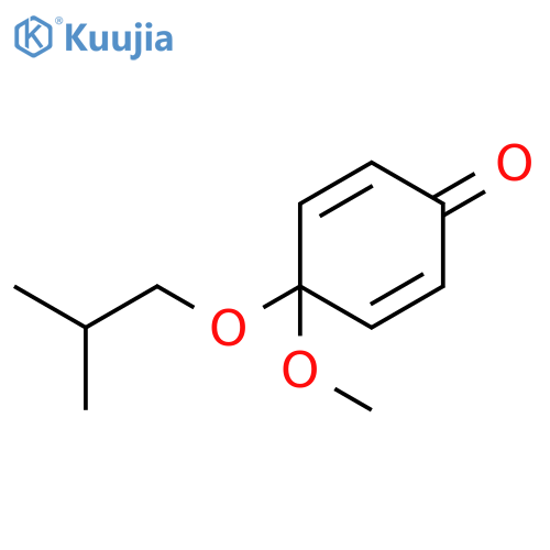 2,5-Cyclohexadien-1-one, 4-methoxy-4-(2-methylpropoxy)- structure