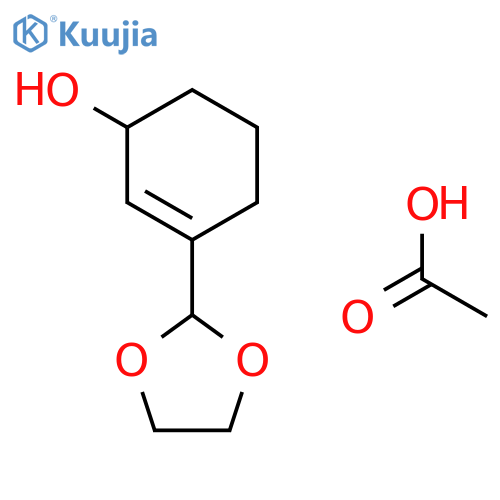 2-Cyclohexen-1-ol, 3-(1,3-dioxolan-2-yl)-, acetate, (±)- structure
