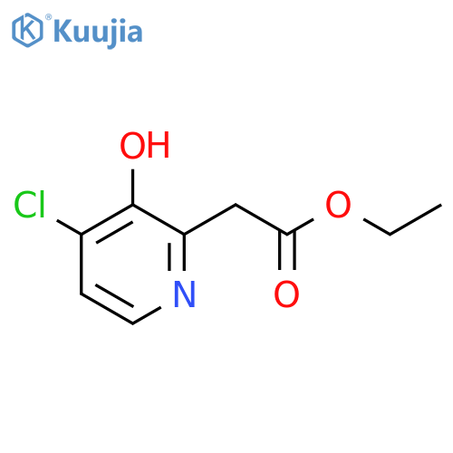 Ethyl (4-chloro-3-hydroxypyridin-2-YL)acetate structure