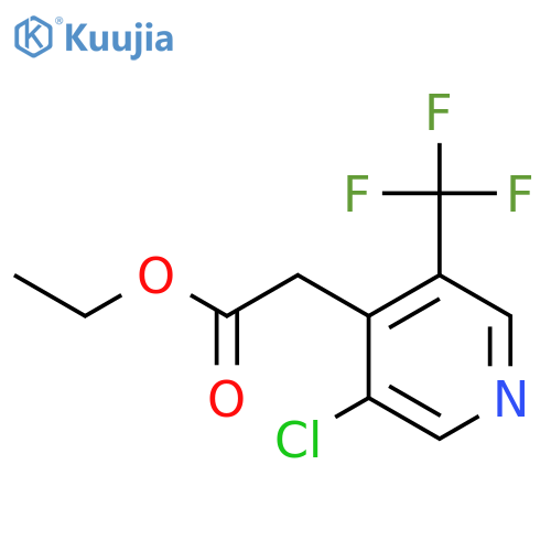 Ethyl [3-chloro-5-(trifluoromethyl)pyridin-4-YL]acetate structure