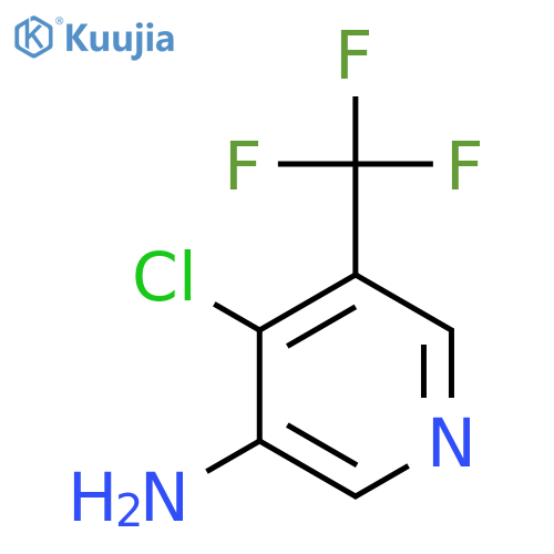 4-Chloro-5-(trifluoromethyl)pyridin-3-amine structure