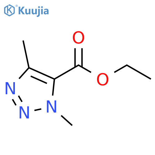 ethyl 1,4-dimethyl-1H-1,2,3-triazole-5-carboxylate structure