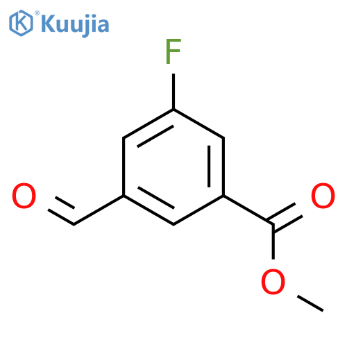Methyl 3-fluoro-5-formylbenzoate structure