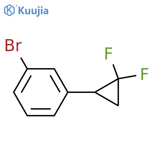 1-Bromo-3-(2,2-difluorocyclopropyl)benzene structure