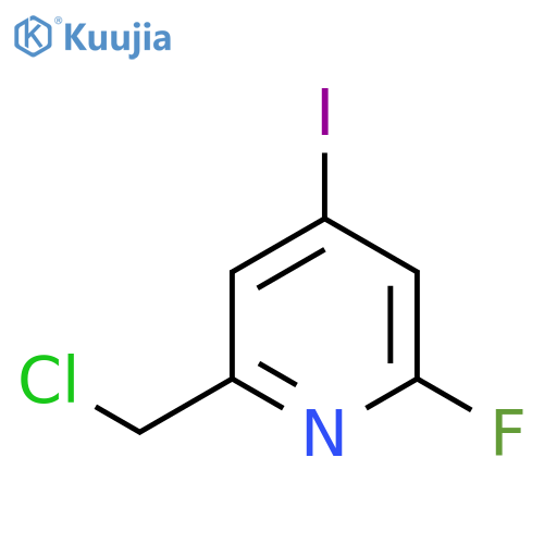 2-(Chloromethyl)-6-fluoro-4-iodopyridine structure