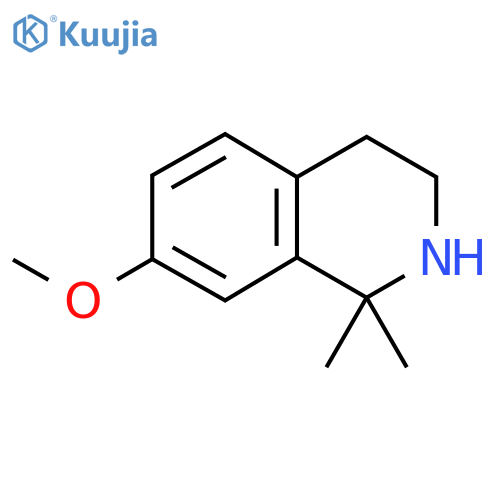 7-Methoxy-1,1-dimethyl-1,2,3,4-tetrahydroisoquinoline structure