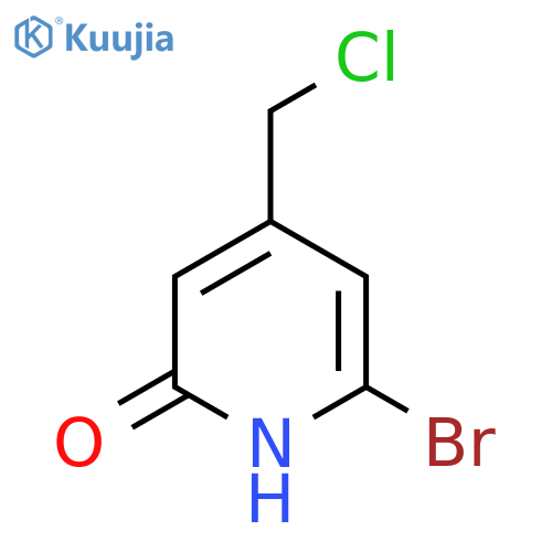 6-Bromo-4-(chloromethyl)pyridin-2-OL structure