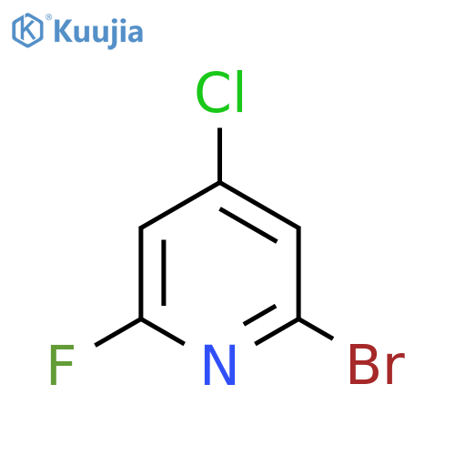 2-Bromo-4-chloro-6-fluoropyridine structure
