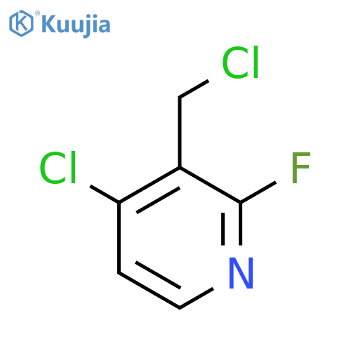 4-Chloro-3-(chloromethyl)-2-fluoropyridine structure