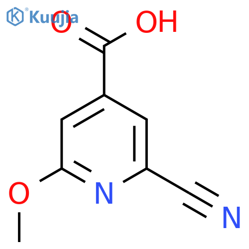 2-Cyano-6-methoxyisonicotinic acid structure