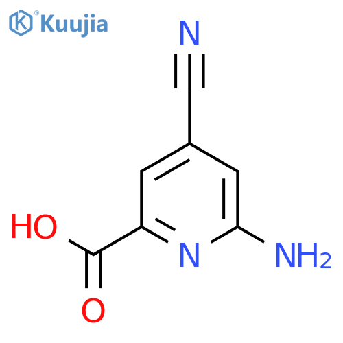 6-Amino-4-cyanopyridine-2-carboxylic acid structure