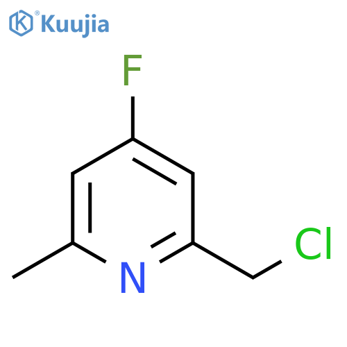 2-(Chloromethyl)-4-fluoro-6-methylpyridine structure