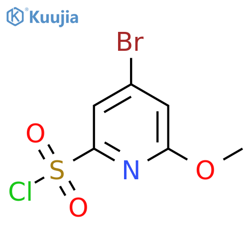 4-Bromo-6-methoxypyridine-2-sulfonyl chloride structure