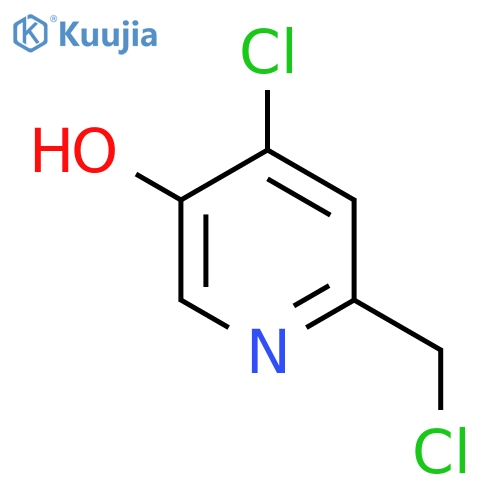 4-Chloro-6-(chloromethyl)pyridin-3-OL structure