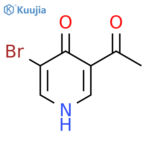 1-(5-Bromo-4-hydroxypyridin-3-YL)ethanone structure