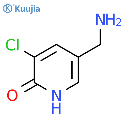 5-(Aminomethyl)-3-chloropyridin-2-OL structure